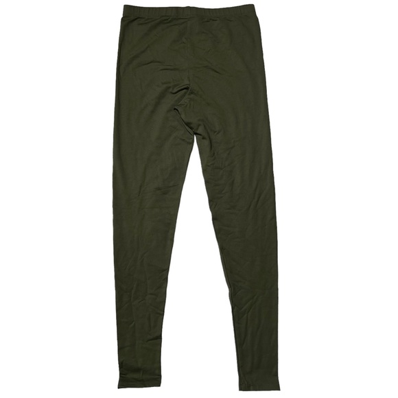 NWT New Mix Fleece Lined Hi Rise Full Length Seamless Leggings Olive Women’s OS - Picture 3 of 7